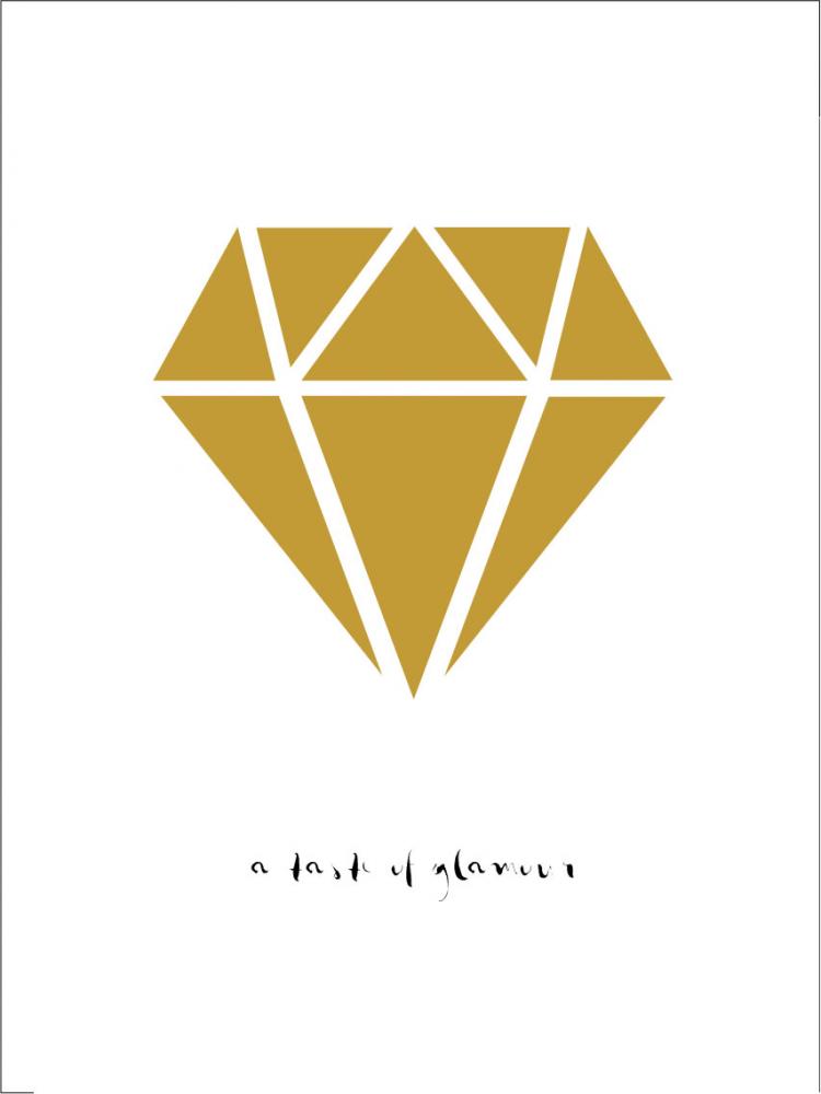Diamante - Dorado Pster