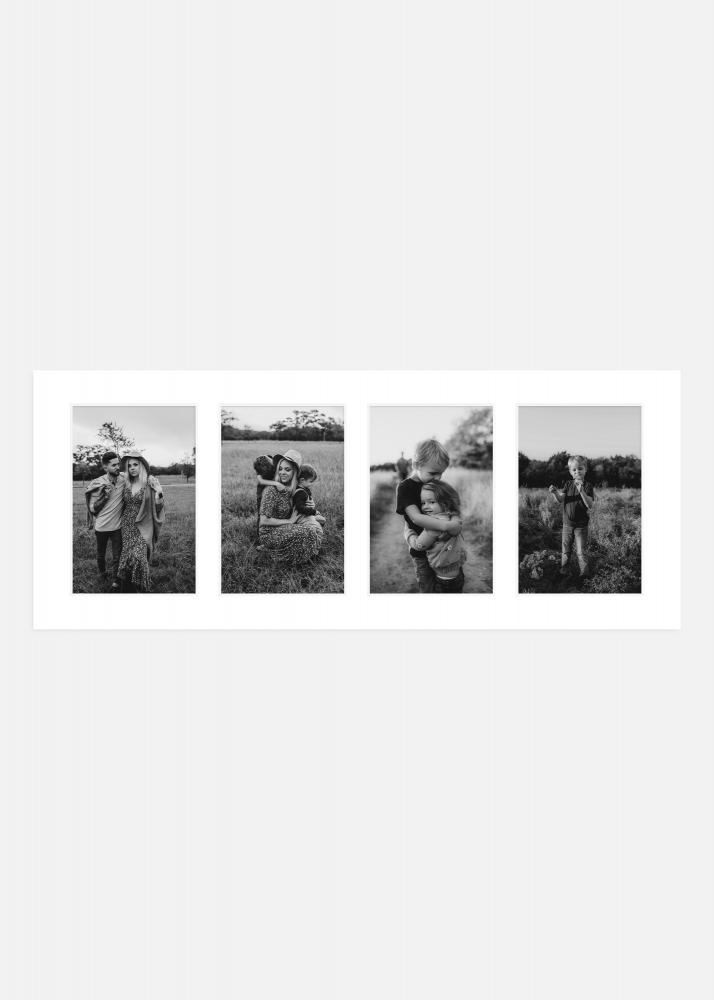 Paspart Blanco 40x100 cm - Collage 4 Fotos (19x29 cm)