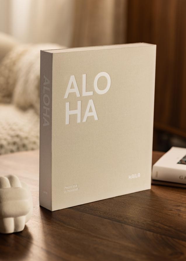 KAILA ALOHA - Coffee Table Photo Álbum (60 Páginas negras / 30 hojas)