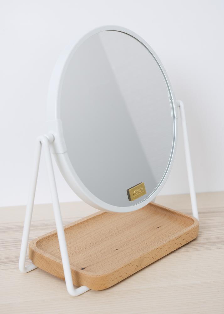Espejo de mesa Tray Blanco 17 cm 