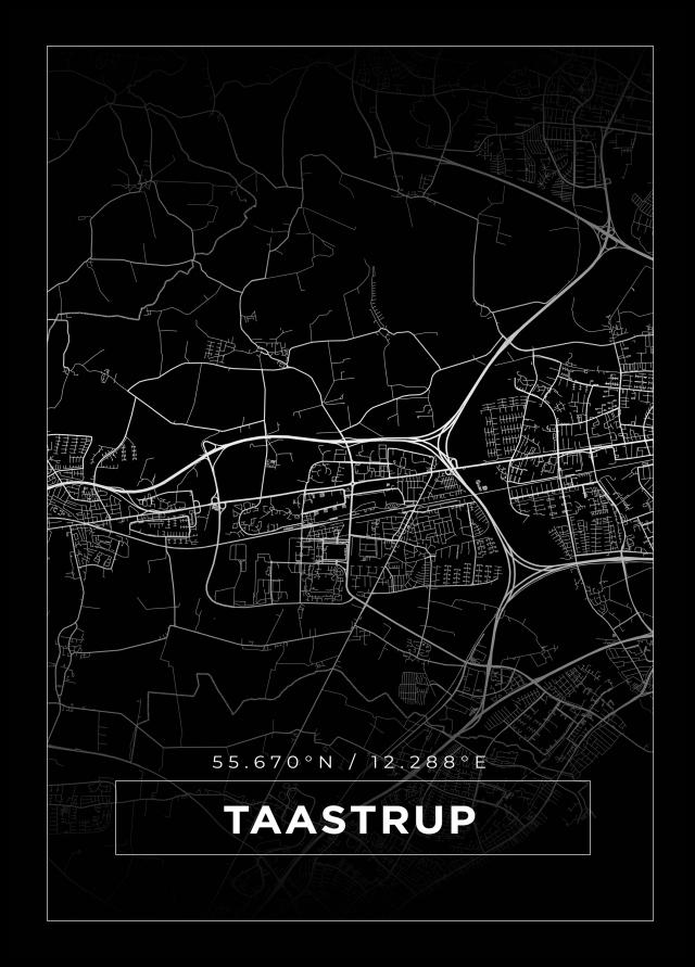 Mapa - Taastrup - Cartel Negro