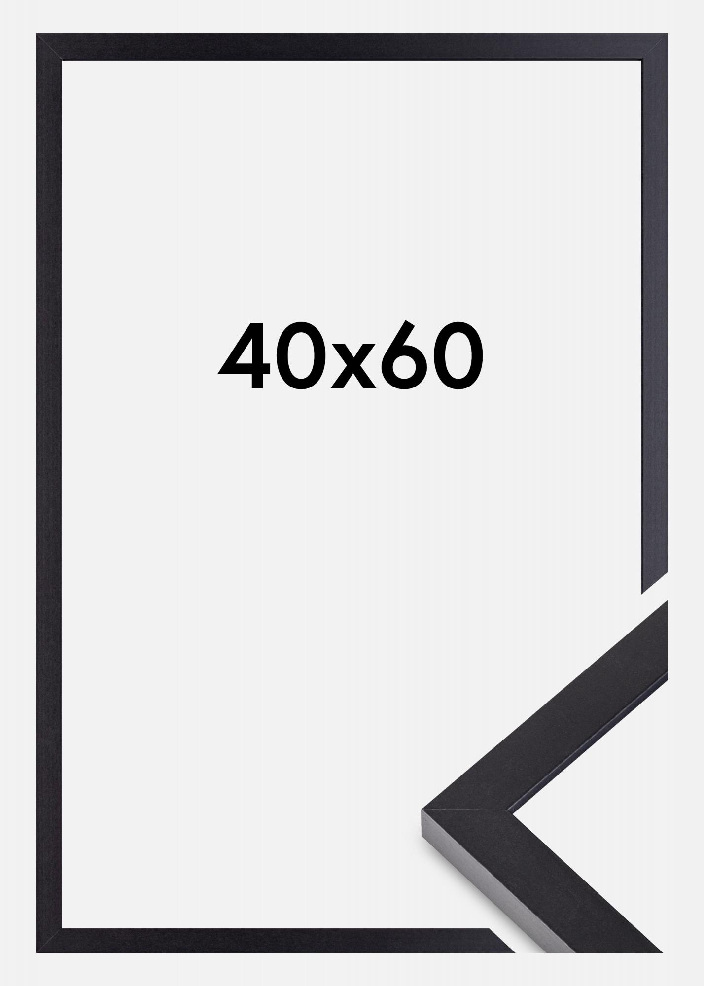 Vossington Marco de fotos negro con borde biselado 40x60 cm - Moderno -  Para Cuadros - Pared - Para 1 foto o póster de tamaño 40 x 60 cm (60x40 cm)  : : Hogar y cocina