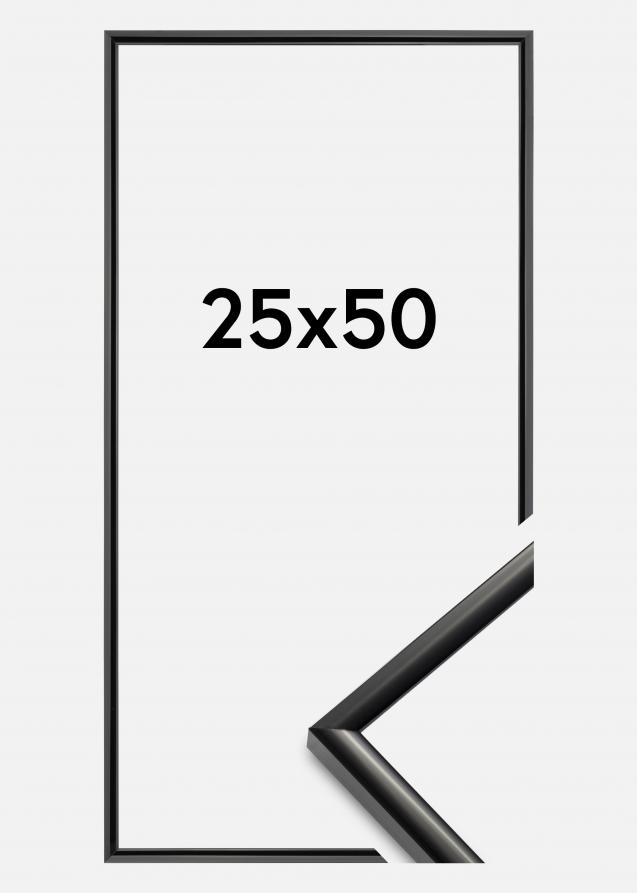 Marco New Lifestyle Vidrio acrílico Negro 25x50 cm