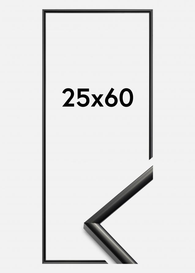 Marco New Lifestyle Vidrio acrílico Negro 25x60 cm