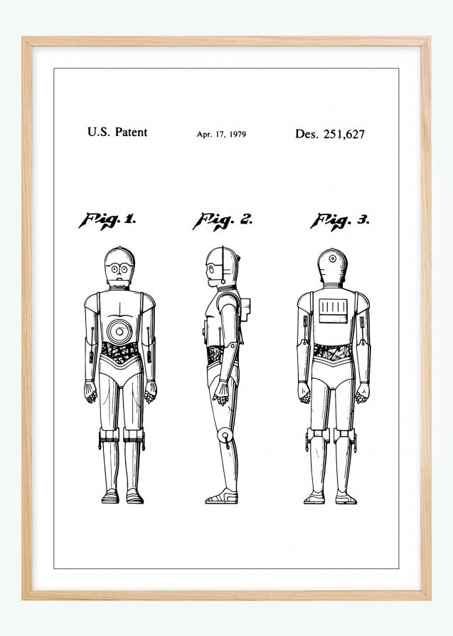 Dibujo de patente - Star Wars - C-3PO Póster