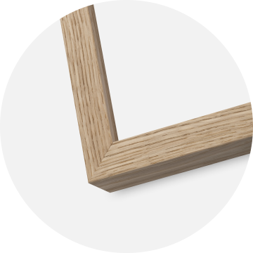 Marco Amanda Caja Vidrio acrílico Roble 40x40 cm