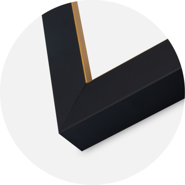 Marco Sussex Vidrio acrílico Negro/Oro 20x30 cm