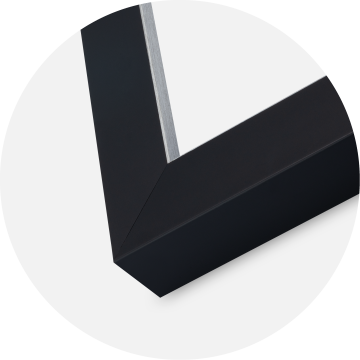 Marco Sussex Vidrio acrílico Negro/Plata 20x30 cm