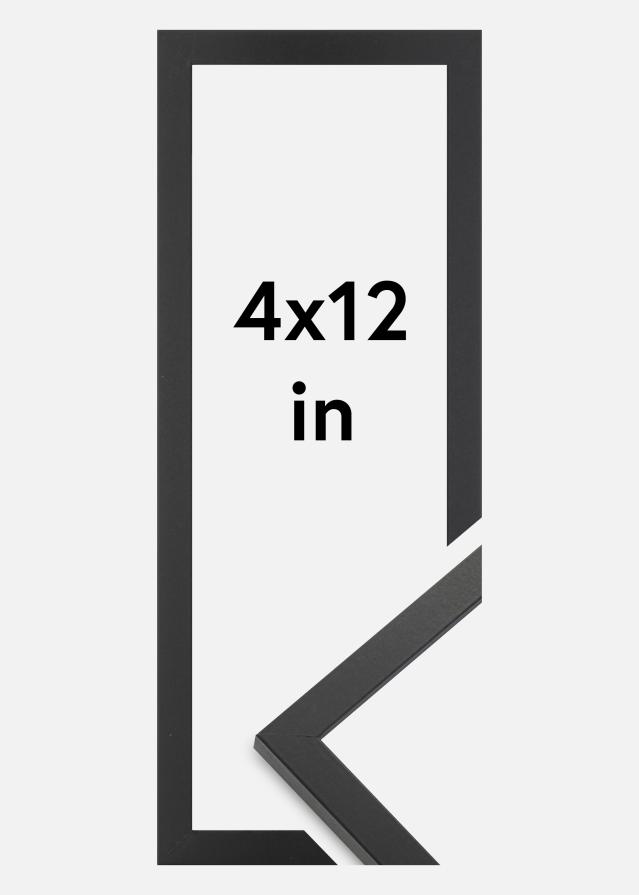 Marco Trendy Vidrio acrílico Negro 4x12 inches (10,16x30,5 cm)