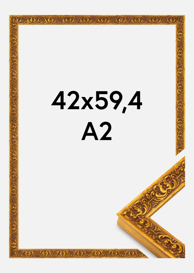 Marco Amber Acrílico Dorado 42x59,4 cm (A2)