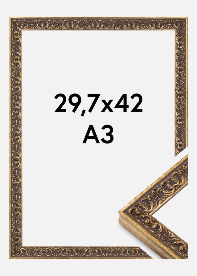 Marco Amber Vidrio Acrílico Plata 29,7x42 cm (A3)