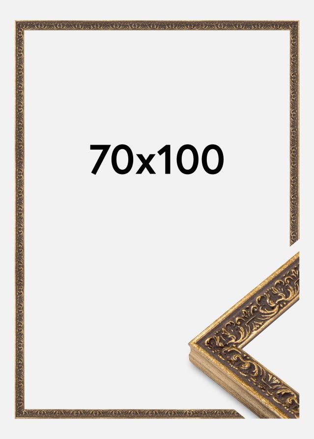 Marco Amber Vidrio Acrílico Plata 70x100 cm