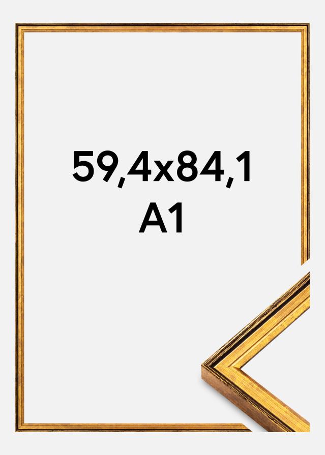 Marco Ringa Acrílico Dorado 59,4x84,1 cm (A1)