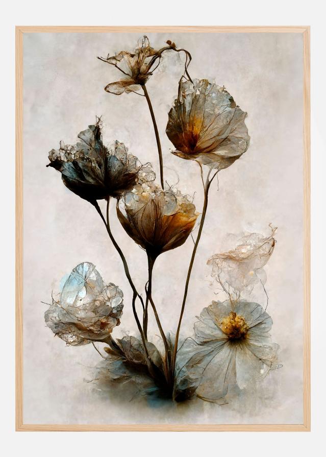 Crystal Flowers Póster