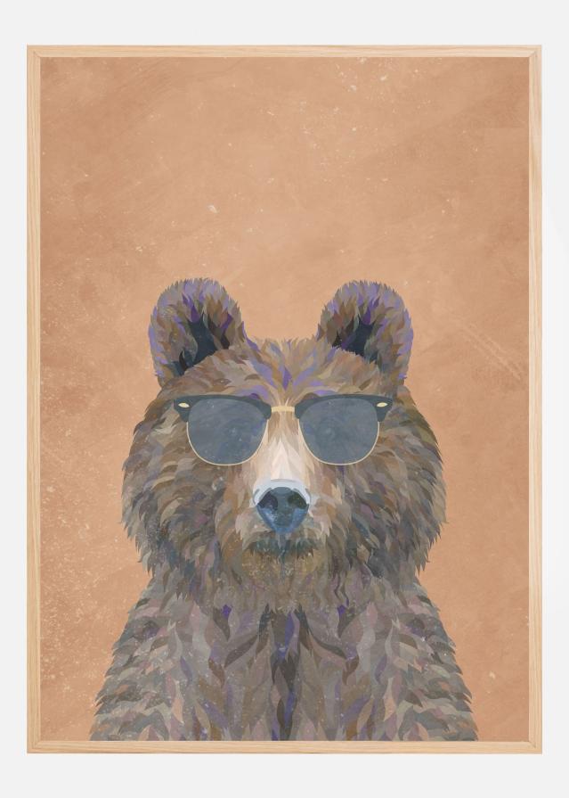 Cool Bear Portrait Póster