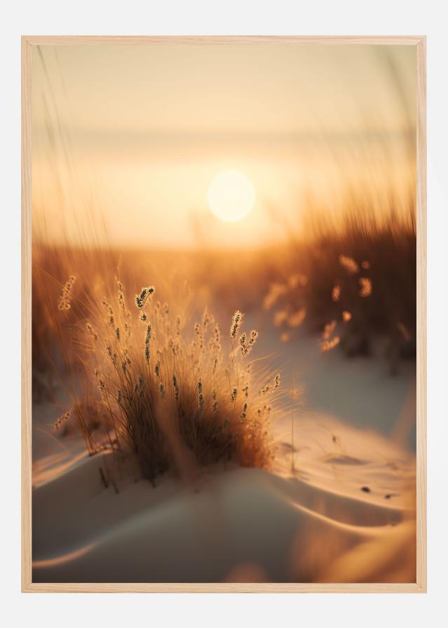 Sunset At The Beach Póster