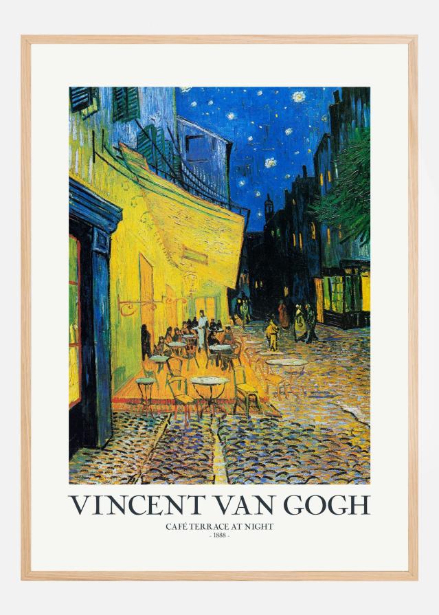 CafAc Terrace At Night Póster