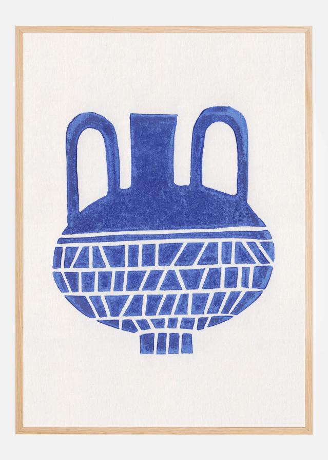 Linocut Vase #6 Póster