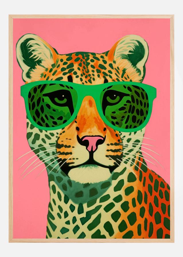 Leo With Glasses Póster