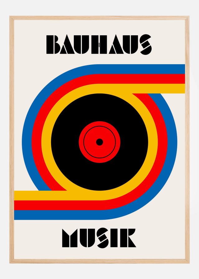 Bauhaus Musik Vinyl Póster