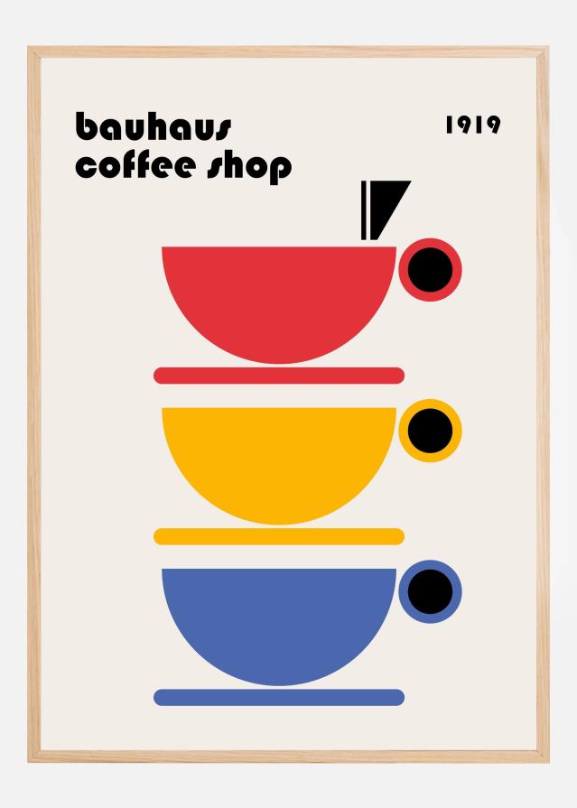 Bauhaus Coffee Minimalist Póster