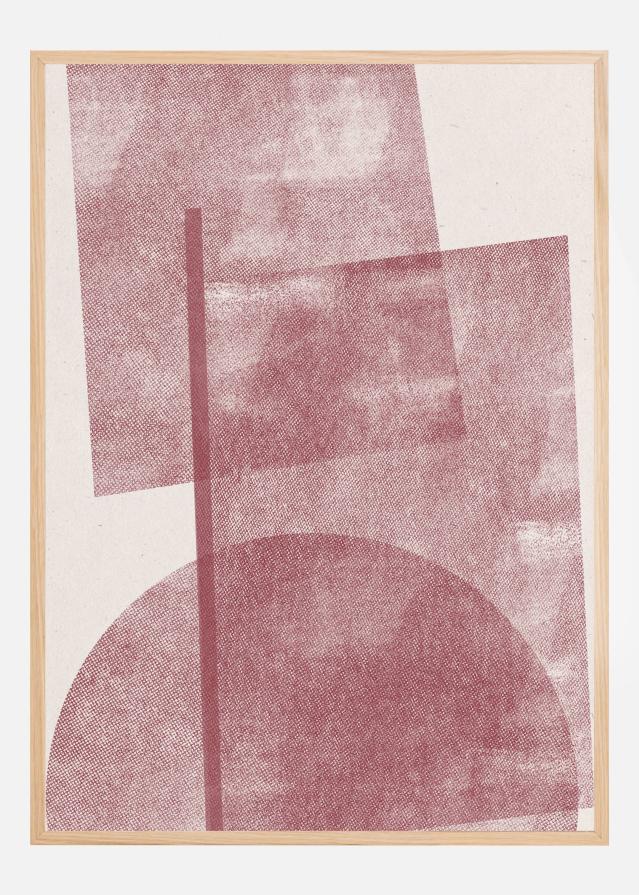 Paper Red Collage No.4 Póster