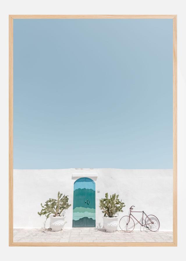 Ostuni blue door Póster