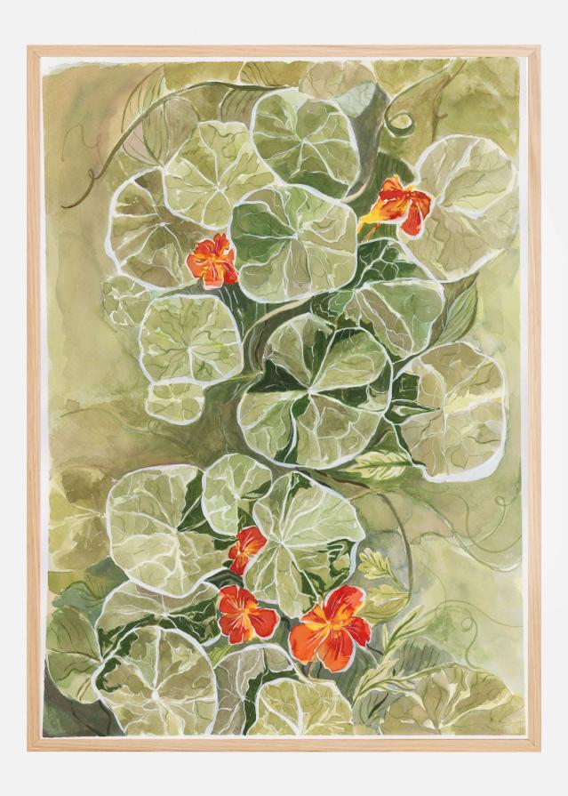 Nasturtium Tapestry Póster