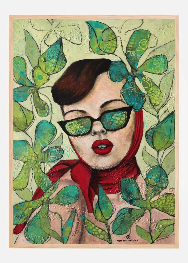 Retro lady 4 Póster