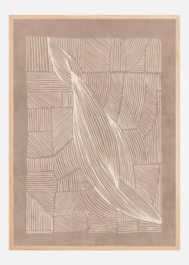 Abstract Irregular Lines Póster