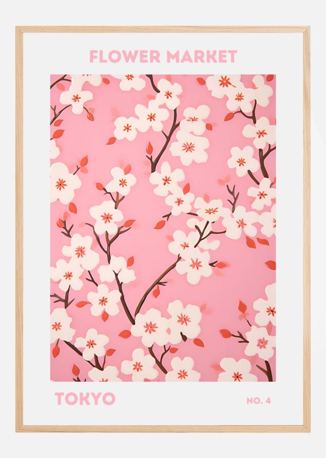 Flower Market Tokyo Póster