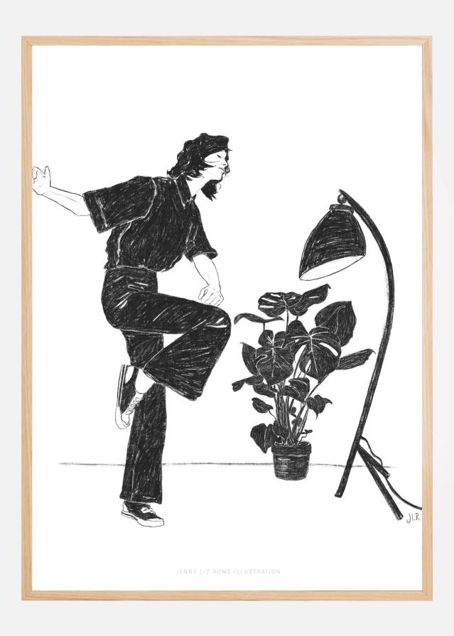 Jlr Dancingathome4 Blackandwhite Copy Póster