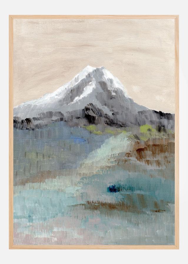 Calm mountainscape Póster