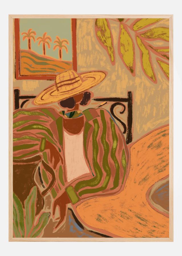 Lady in Stripe Póster