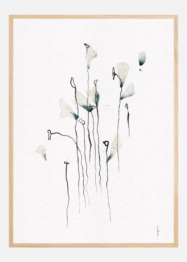 COLORED BY THE SKY digital watercolor painting Póster