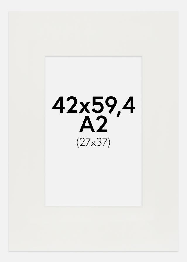 Paspartú Blanco 3 mm (Borde interior blanco) 42x59,4 cm (24x37)