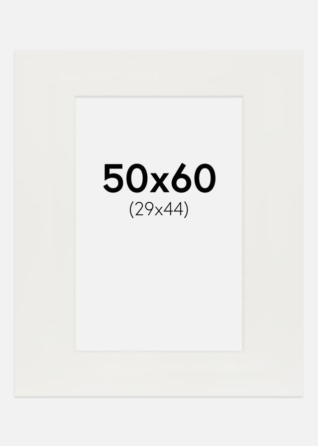 Paspartú Blanco 3 mm (Borde interior blanco) 50x60 cm (29x44)