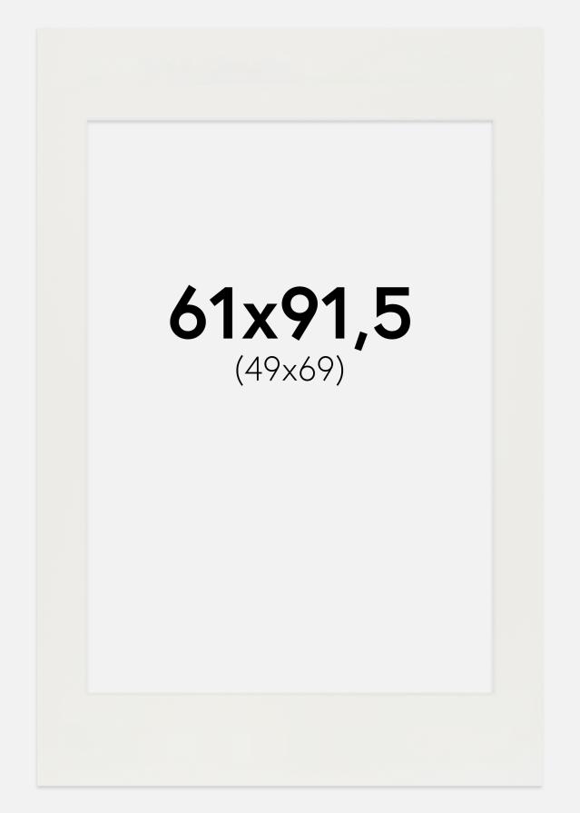 Paspartú Blanco 3 mm (Borde interior blanco) 61x91,5 cm (49x69)