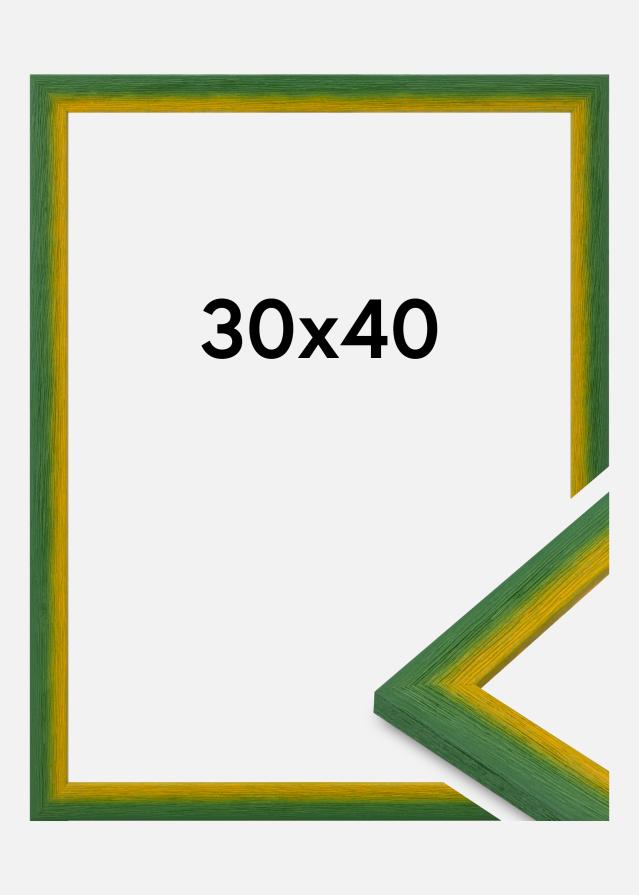 Marco Cornwall Vidrio acrílico Verde 30x40 cm