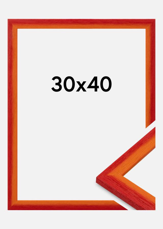 Marco Cornwall Vidrio acrílico Rojo 30x40 cm