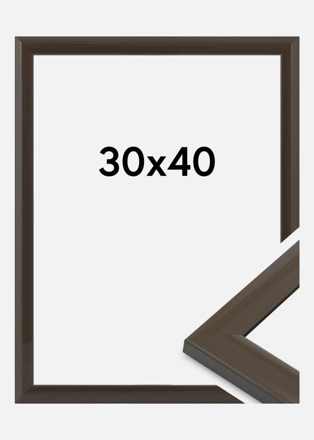Marco Dorset Vidrio acrílico gris oscuro 30x40 cm