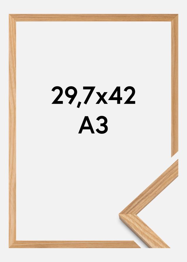 Marco Roble Macizo Acrílico 29,7x42 cm (A3)