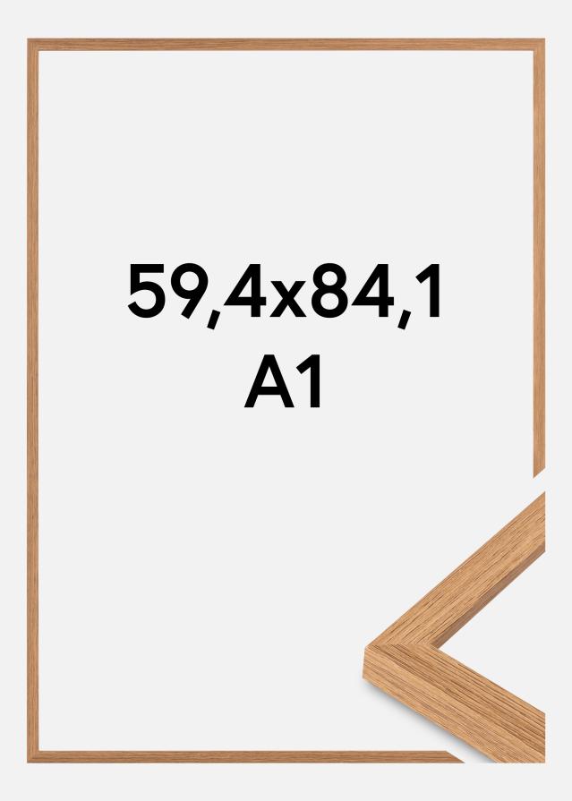 Marco Modern Vidrio acrílico Teca 59,4x84cm (A1)