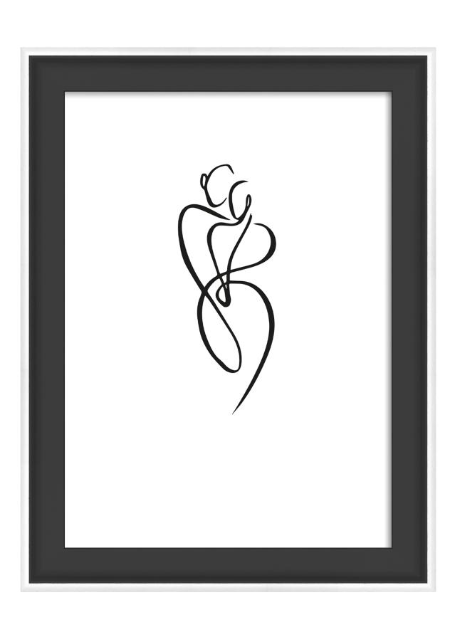 Marco Silhouette Negro 10x15 cm