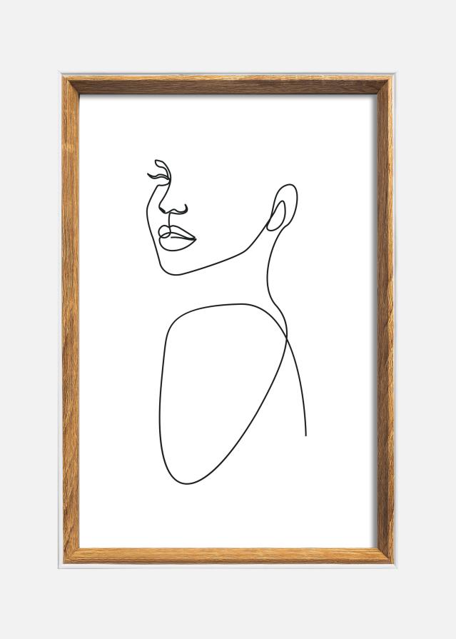 Marco Silhouette Nogal 20x30 cm