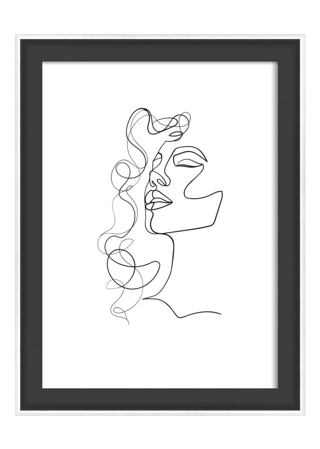 Marco Silhouette Negro 13x18 cm