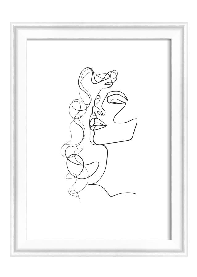 Marco Silhouette Blanco 13x18 cm