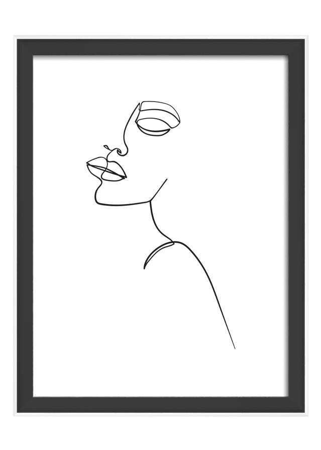 Marco Silhouette Negro 15x20 cm