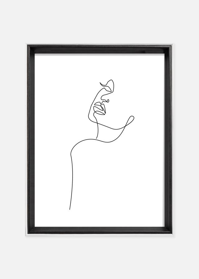 Marco Silhouette Negro 18x24 cm