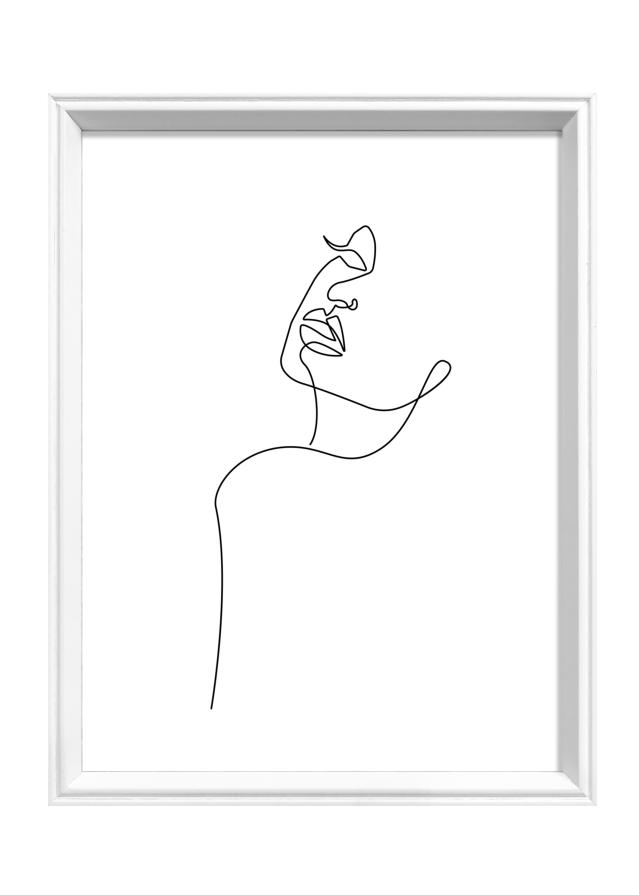 Marco Silhouette Blanco 18x24 cm